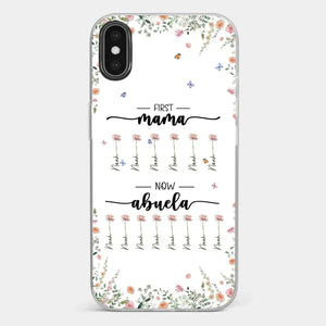 First Mom Now Granny - Family Personalized Custom Clear Phone Case - Gift For Mom, Grandma