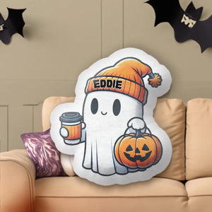 Halloween, Doorbells, Candy - Family Personalized Custom Shaped Pillow - Halloween Gift For Family Members