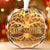 Our Family's Resilient, Enduring Tree - Family Personalized Custom Circle Glass Ornament - Christmas Gift For Family Members