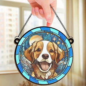 Custom Photo Everyone Is Taught That Angels Have Wings - Memorial Personalized Window Hanging Suncatcher - Sympathy Gift For Pet Owners, Pet Lovers