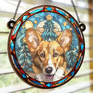 Custom Photo Forever By Our Side - Memorial Personalized Window Hanging Suncatcher - Christmas Gift, Sympathy Gift For Pet Owners, Pet Lovers