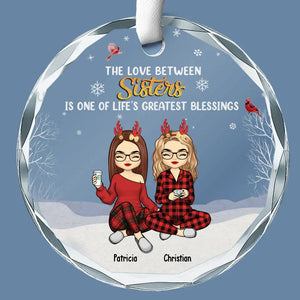 The Greatest Gift Our Parents Gave Us Was Each Other - Family Personalized Custom Circle Glass Ornament - Christmas Gift For Family Members