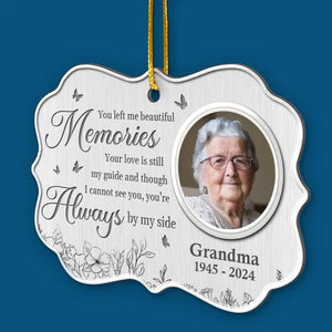 Custom Photo A Beautiful Soul Remembered - Memorial Personalized Custom Ornament - Metal Benelux Shaped - Sympathy Gift, Christmas Gift For Family Members