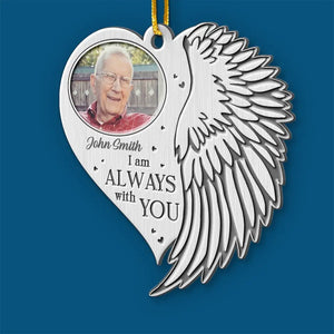 Custom Photo A Moment In Our Arms, Forever In Our Hearts - Memorial Personalized Custom Ornament - Metal Custom Shaped - Sympathy Gift, Christmas Gift For Family Members