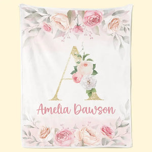 You Are The Cheerful Flower In Our Family’s Bouquet - Family Personalized Custom Baby Blanket - Gift For Baby Kids, Newborn Baby