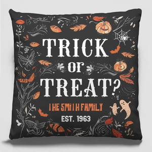 Halloween Is All About Spending Time With Loved Ones - Family Personalized Custom Pillow - Halloween Gift For Family Members