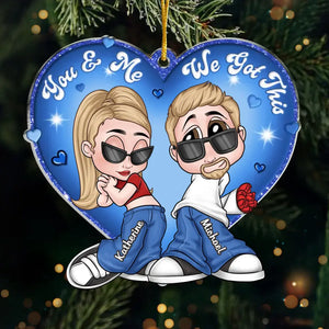 We Believe In Love - Couple Personalized Custom Ornament - Acrylic Custom Shaped - Christmas Gift For Husband Wife, Anniversary