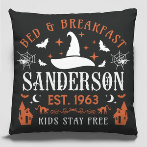 Where Spooky Delights And Sweet Dreams Collide - Family Personalized Custom Pillow - Halloween Gift For Family Members