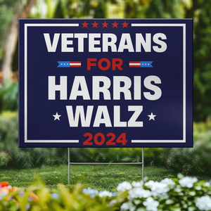 For Harris Walz 2024 - America US Elections Yard Sign, Decoration Gift For Democrats