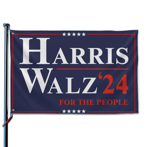 Harris & Walz 2024, For The People - America US Elections Horizontal House Flag