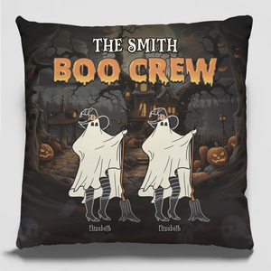 We Are Boo Crew - Family Personalized Custom Pillow - Halloween Gift For Family Members