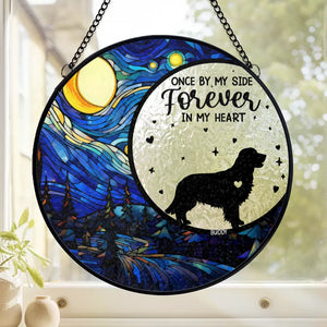 You Were More Than A Pet You Were Family - Memorial Personalized Custom Stained Glass Window Hanging Suncatcher - Sympathy Gift For Pet Owners, Pet Lovers