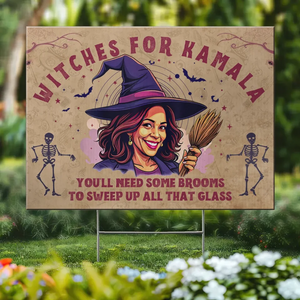 Witches For Harris - America US Elections Yard Sign, Halloween Gift For Democrats