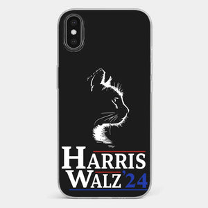 My Cat Is Voting For Harris And Walz - America US Elections Clear Phone Case