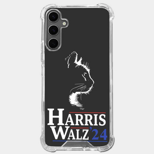 My Cat Is Voting For Harris And Walz - America US Elections Clear Phone Case