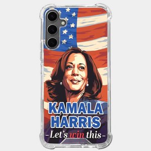 Kamala Harris, Let's Win This - America US Elections Clear Phone Case