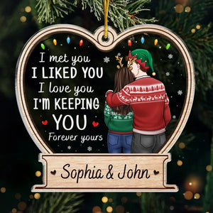 You're The Best Thing I've Ever Found - Couple Personalized Custom Ornament - Acrylic Custom Shaped - Christmas Gift For Husband Wife, Anniversary