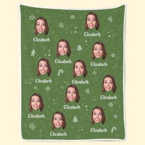 Custom Photo Unwrap Yourself The Merriest Of Holidays - Family Personalized Custom Blanket - Christmas Gift For Family Members