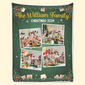 Custom Photo Family Is The Greatest Christmas Gift - Family Personalized Custom Blanket - Christmas Gift For Family Members