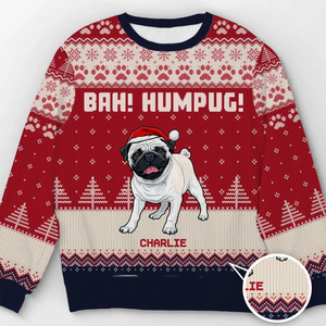 Santa Paws Is Coming To Town - Dog Personalized Custom Ugly Sweatshirt - Unisex Wool Jumper - Christmas Gift For Pet Owners, Pet Lovers