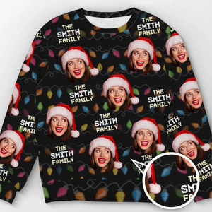 Christmas Is A Time To Gather With Family - Family Personalized Custom Ugly Sweatshirt - Unisex Wool Jumper - Christmas Gift For Family Members