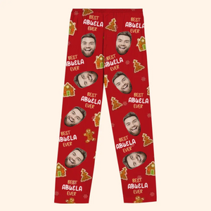 Custom Photo Christmas Keeps Us All Sticking Together - Family Personalized Custom Pajama Pants - Christmas Gift For Family Members