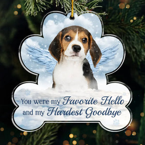 Custom Photo Best Friends Come In All Breeds - Memorial Personalized Custom Ornament - Acrylic Custom Shaped - Sympathy Gift, Christmas Gift For Pet Owners, Pet Lovers