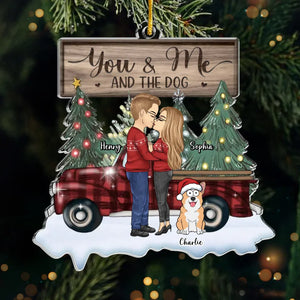 Warm Wishes To You And Your Beloved Furry Family - Couple Personalized Custom Ornament - Acrylic Custom Shaped - Christmas Gift For Husband Wife, Anniversary, Pet Owners, Pet Lovers