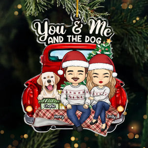 Furry Friends Bring The Best Holiday Vibes - Dog & Cat Personalized Custom Ornament - Acrylic Custom Shaped - Christmas Gift For Husband Wife, Anniversary, Pet Owners, Pet Lovers