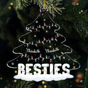 Find Joy In The Little Things This Christmas - Bestie Personalized Custom Ornament - Acrylic Custom Shaped - Christmas Gift For Best Friends, BFF, Sisters