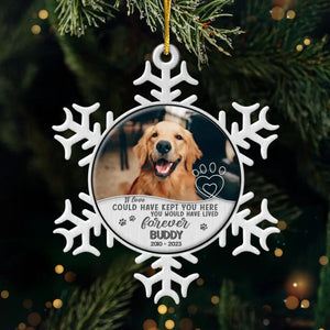 Custom Photo The Warmth Of Memory - Memorial Personalized Custom Ornament - Metal Custom Shaped - Sympathy Gift, Christmas Gift For Pet Owners, Pet Lovers