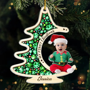 Custom Photo A Baby’s Smile Is The Best Christmas Gift Of All - Family Personalized Custom Ornament - Acrylic Custom Shaped - Christmas Gift For Baby Kids, Newborn Baby, First Christmas