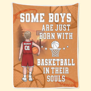 Basketball Is My Heart And Soul - Family Personalized Custom Blanket - Gift For Family Members, Basketball Players, Basketball Lovers