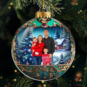 Custom Photo The Best Part Of Christmas - Family Personalized Custom Ornament - Acrylic Custom Shaped - Christmas Gift For Family Members