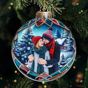 Custom Photo Every Moment With You Is A Sweet Delight - Couple Personalized Custom Ornament - Acrylic Custom Shaped - Christmas Gift For Husband Wife, Anniversary