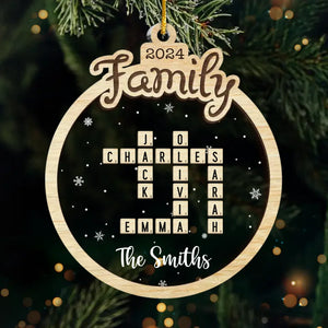 Home Is Where My Favourite People Are - Family Personalized Custom Ornament - Acrylic Custom Shaped - Christmas Gift For Family Members