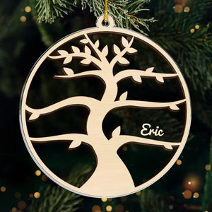 The Tree Is A Reminder Of The Love That Grows Within Our Family - Family Personalized Custom Ornament - Acrylic Custom Shaped - Christmas Gift For Family Members