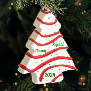 Merry Christmas To My  Family - Family Personalized Custom Ornament - Acrylic Custom Shaped - Christmas Gift For Family Members