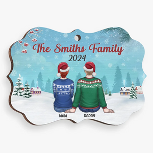 My Favorite Part Of Christmas Is Family - Family Personalized Custom Ornament - Wood Benelux Shaped - Christmas Gift For Family Members