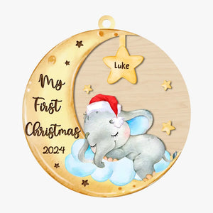 Your First Christmas Is Our Most Precious Gift - Family Personalized Custom Ornament - Wood Custom Shaped - Christmas Gift For Baby Kids, Newborn Baby, First Christmas