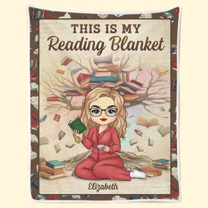 Life Is Better In Bed With A Book - Personalized Custom Blanket - Gift For Book Lovers