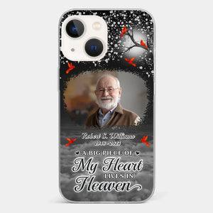 Custom Photo Your Love Will Always Be Here - Memorial Personalized Custom Clear Phone Case - Sympathy Gift For Family Members