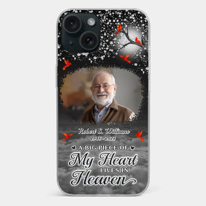 Custom Photo Your Love Will Always Be Here - Memorial Personalized Custom Clear Phone Case - Sympathy Gift For Family Members