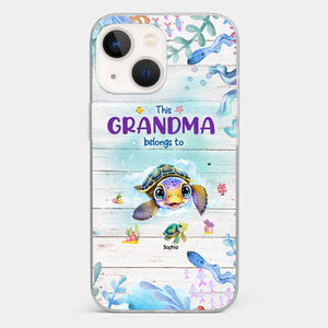 This Grandma Belongs To - Family Personalized Custom Clear Phone Case - Gift For Grandma