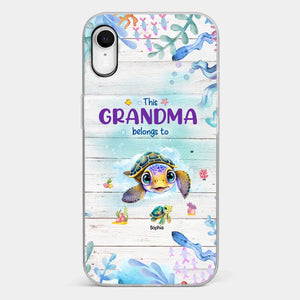 This Grandma Belongs To - Family Personalized Custom Clear Phone Case - Gift For Grandma