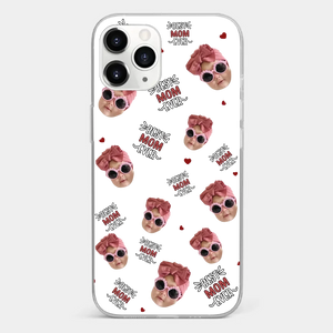 Custom Photo My Favorite People Call Me Grandma - Family Personalized Custom Clear Phone Case - Gift For Mom, Grandma