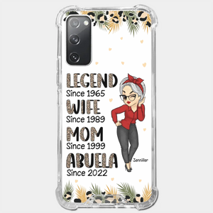 Promoted To Great Grandma - Family Personalized Custom Clear Phone Case - Gift For Mom, Grandma