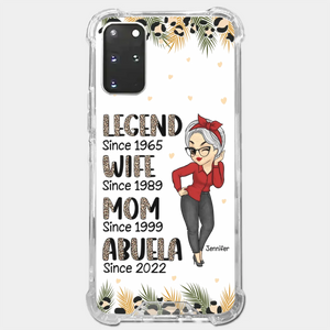 Promoted To Great Grandma - Family Personalized Custom Clear Phone Case - Gift For Mom, Grandma