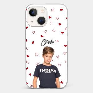 Custom Photo Love You So Much - Family Personalized Custom Clear Phone Case - Gift For Mom, Grandma