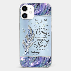 You'll Always Be In My Heart - Memorial Personalized Custom Clear Phone Case - Sympathy Gift For Family Members